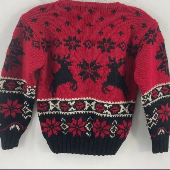 Vintage~Ralph Lauren Polo Childs Reindeer Icelandic Sweater~Size 6X or XXXS - Picture 2 of 3
